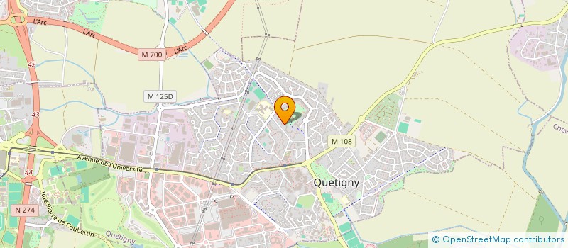 localisation de l'entreprise MONSIEUR DJOUMALLAH HAROUN ABDALLAH  QUETIGNY