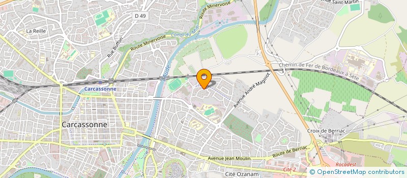 localisation de l'entreprise MONSIEUR DJOUNAID TEMIRGUERIEV à CARCASSONNE