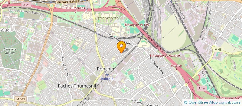 localisation de l'entreprise MONSIEUR DJULYAN STIERS  RONCHIN