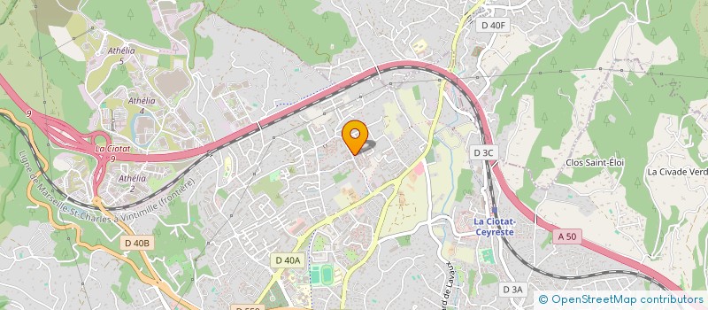 localisation de l'entreprise MONSIEUR DMITRI KALENDINE  LA CIOTAT