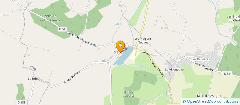 localisation de l'entreprise MONSIEUR DMITRI SPIRIDONOV  PRECY