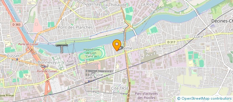 localisation de l'entreprise MONSIEUR DMITRII MARTINIUC  VAULX-EN-VELIN