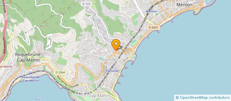 localisation de l'entreprise MONSIEUR DMITRIY YURIEVICH EVDOKIMOV  ROQUEBRUNE CAP MARTIN