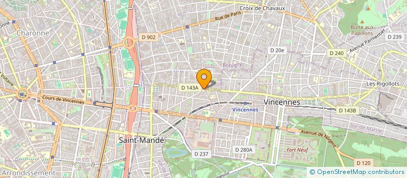 localisation de l'entreprise MONSIEUR DMYTRO FINKO à VINCENNES