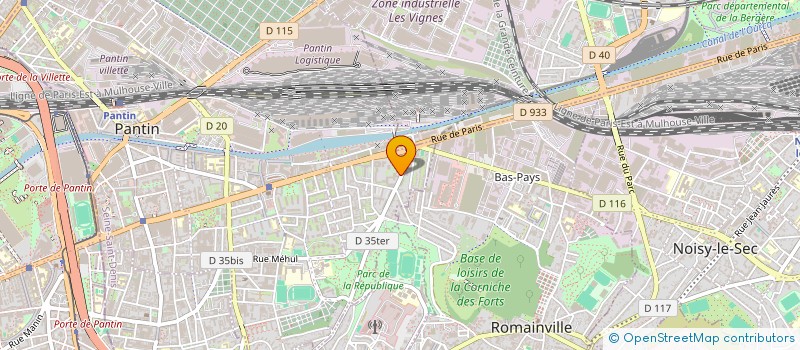 localisation de l'entreprise MONSIEUR DODJI TOVIEKOU  PANTIN