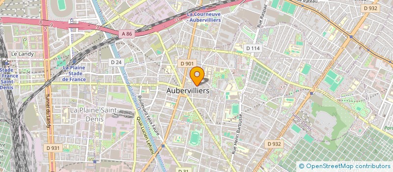 localisation de l'entreprise MONSIEUR DOMENICO CAMPANELLO  AUBERVILLIERS
