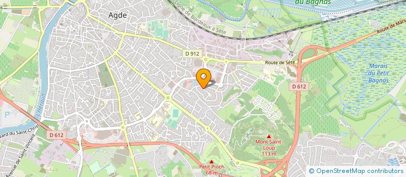localisation de l'entreprise MONSIEUR DOMENICO FOIS  AGDE