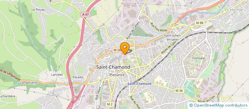 localisation de l'entreprise MONSIEUR DOMENICO FORTELLI à SAINT-CHAMOND