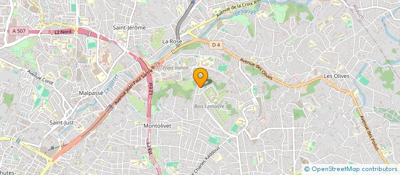 localisation de l'entreprise MONSIEUR DOMENICO GRECO  MARSEILLE