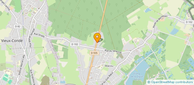 localisation de l'entreprise MONSIEUR DOMENICO GULLI  CONDE-SUR-L'ESCAUT