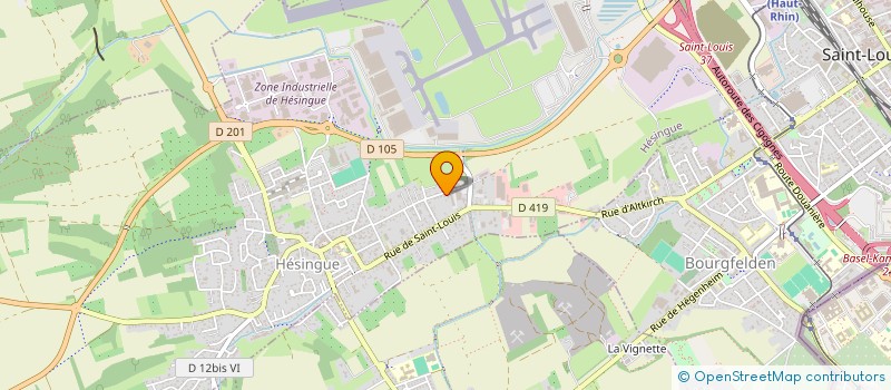 localisation de l'entreprise MONSIEUR DOMENICO MISSIMI  HESINGUE