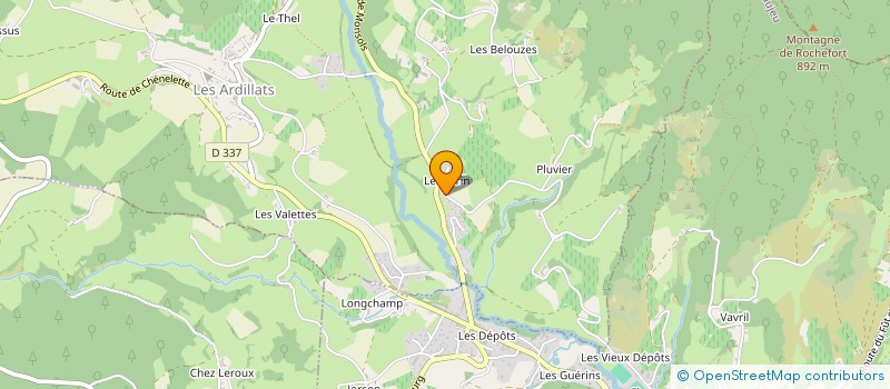 localisation de l'entreprise MONSIEUR DOMENICO MORANO  LES ARDILLATS