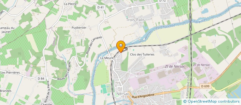 localisation de l'entreprise MONSIEUR DOMINGOS COUCEIRO DA SILVA  NERSAC