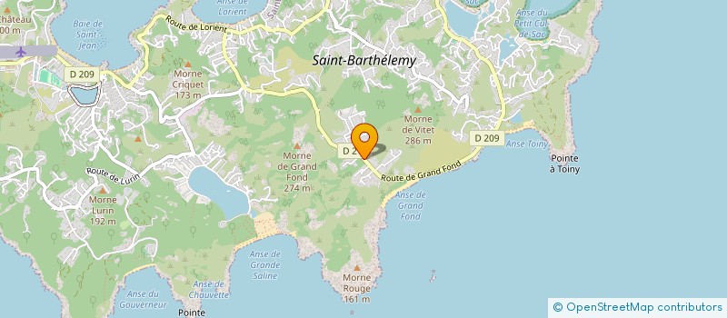 localisation de l'entreprise MONSIEUR DOMINGOS DA COSTA DUARTE  SAINT-BARTHELEMY