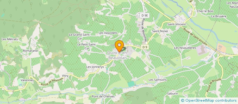 localisation de l'entreprise MONSIEUR DOMINGOS DA SILVA CARNEIRO à QUINCIE EN BEAUJOLAIS