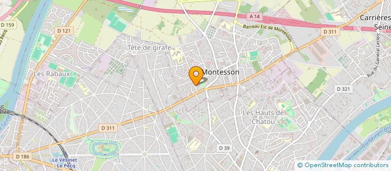 localisation de l'entreprise MONSIEUR DOMINGOS DA SILVA RIBEIRO  LE VESINET