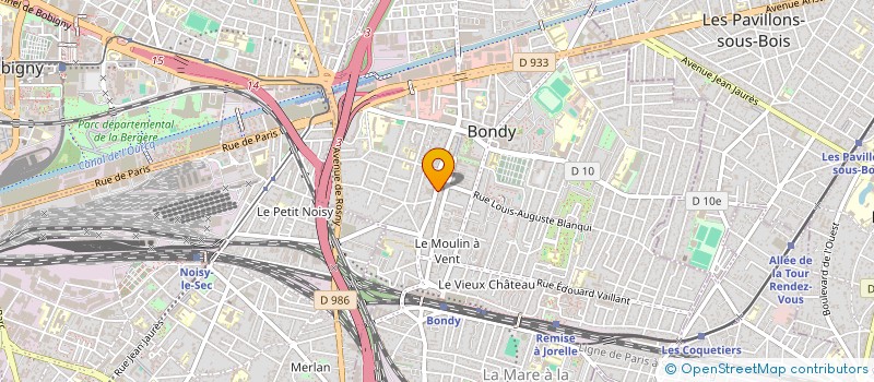 localisation de l'entreprise MONSIEUR DOMINGOS FERNANDES BRITO  LES PAVILLONS-SOUS-BOIS