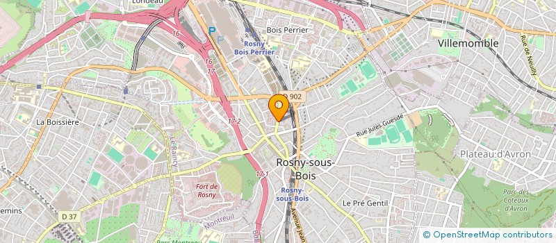 localisation de l'entreprise MONSIEUR DOMINGOS GOMES à ROSNY-SOUS-BOIS