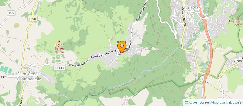 localisation de l'entreprise MONSIEUR DOMINGOS GONCALVES  SAINT-GENES-CHAMPANELLE