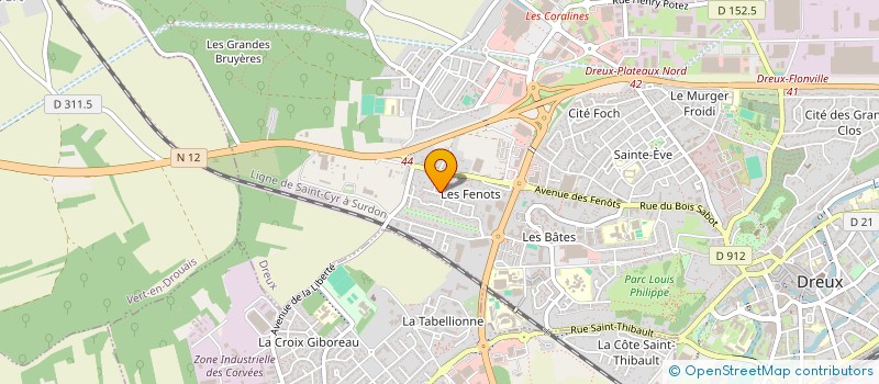 localisation de l'entreprise MONSIEUR DOMINGOS VARELA DE PINA à DREUX