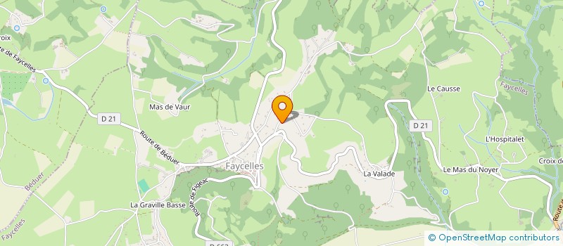 localisation de l'entreprise MONSIEUR DOMINIC HURR  FAYCELLES