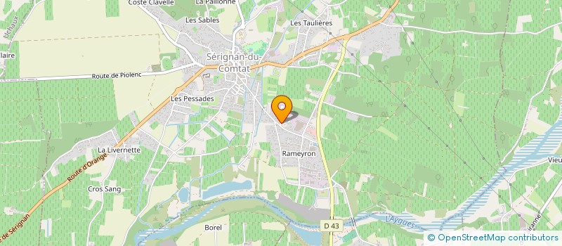 localisation de l'entreprise MONSIEUR DOMINIK BOUVIER  SERIGNAN-DU-COMTAT