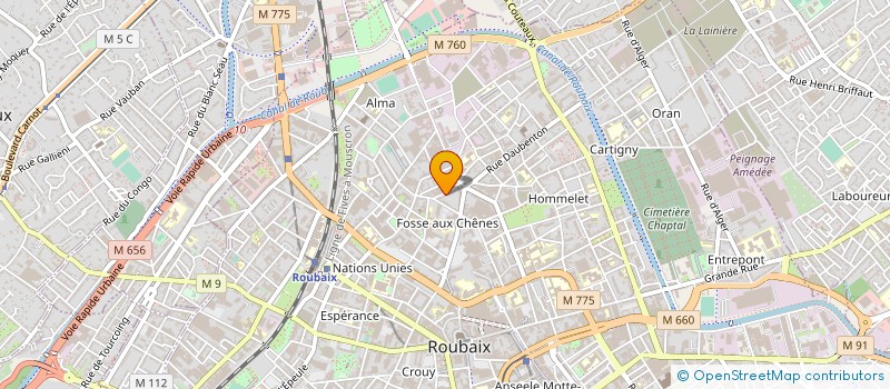 localisation de l'entreprise MONSIEUR DOMINIK WISNIEWSKI  ROUBAIX