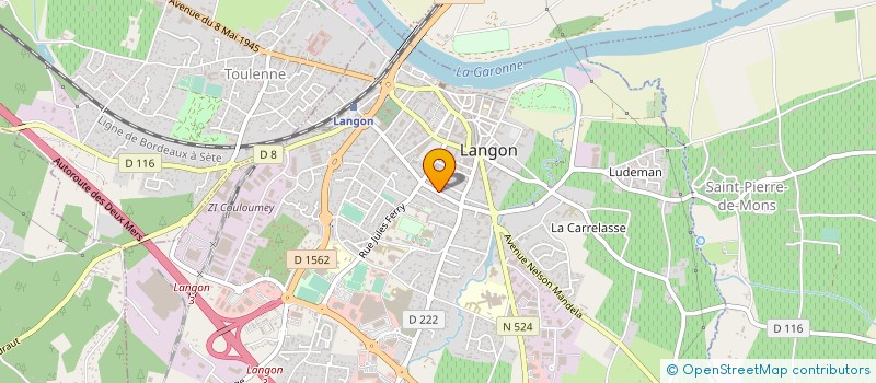 localisation de l'entreprise MONSIEUR DOMINIQUE ABBADIE à LANGON