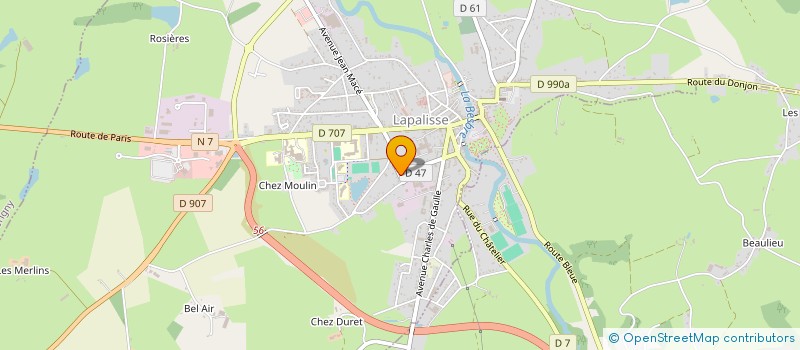 localisation de l'entreprise MONSIEUR DOMINIQUE ALBOUY  LAPALISSE