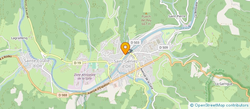 localisation de l'entreprise MONSIEUR DOMINIQUE ALDEBERT à SAINT GENIEZ D'OLT ET D'AUBRAC