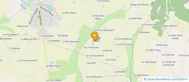 localisation de l'entreprise MONSIEUR DOMINIQUE ALIX à IRODOUER