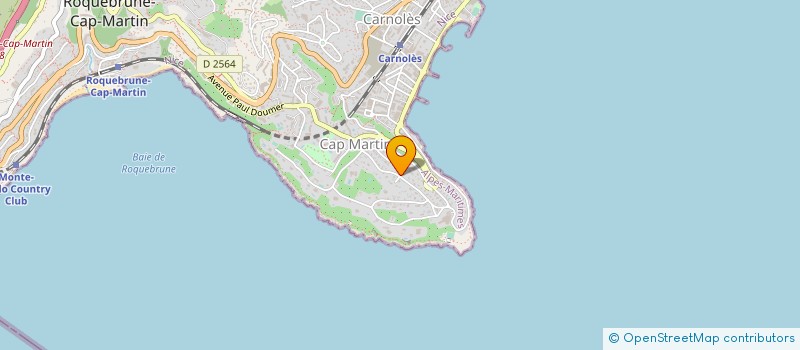 localisation de l'entreprise MONSIEUR DOMINIQUE ALVES-CUNHA à ROQUEBRUNE-CAP-MARTIN