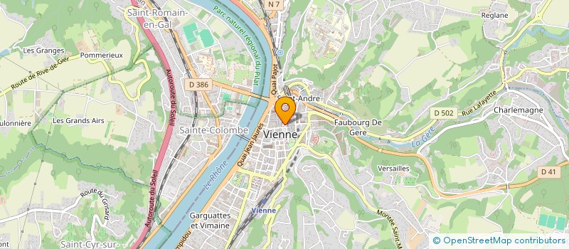 localisation de l'entreprise MONSIEUR DOMINIQUE AMADOR  VIENNE