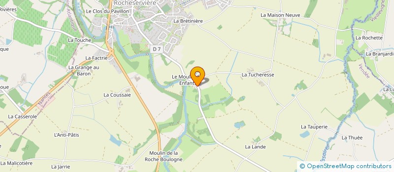 localisation de l'entreprise MONSIEUR DOMINIQUE AMIAUD à ROCHESERVIERE