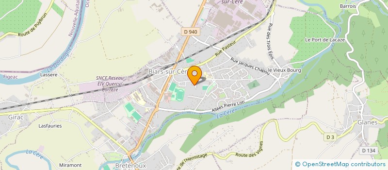 localisation de l'entreprise MONSIEUR DOMINIQUE ANDRIEU  BIARS-SUR-CERE