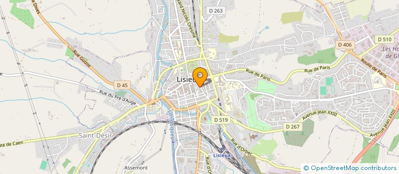 localisation de l'entreprise MONSIEUR DOMINIQUE ANFRY  LISIEUX