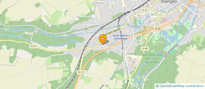 localisation de l'entreprise MONSIEUR DOMINIQUE ANGLADE  ETAMPES