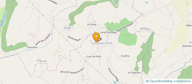 localisation de l'entreprise MONSIEUR DOMINIQUE ANTOINE  PRAYSSAS