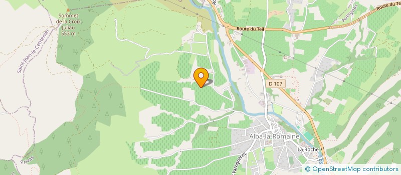 localisation de l'entreprise MONSIEUR DOMINIQUE ARLAUD  ALBA-LA-ROMAINE