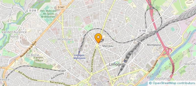 localisation de l'entreprise MONSIEUR DOMINIQUE ARNAUD à LIMOGES