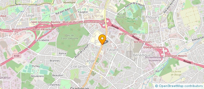 localisation de l'entreprise MONSIEUR DOMINIQUE ARNAUDIN à GRADIGNAN