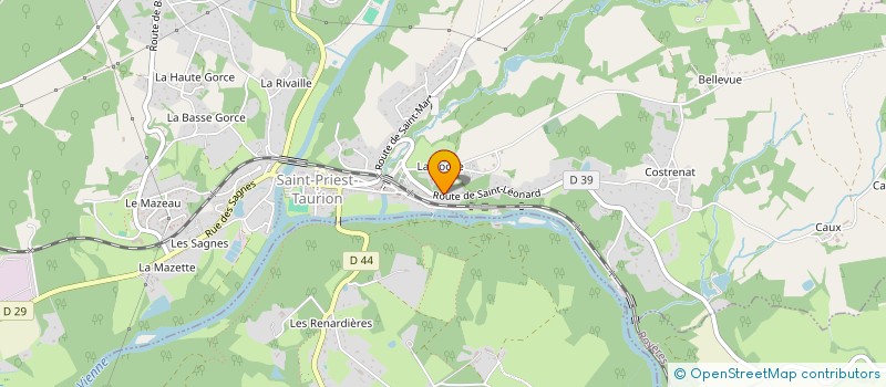 localisation de l'entreprise MONSIEUR DOMINIQUE ARNAULT  SAINT-PRIEST-TAURION