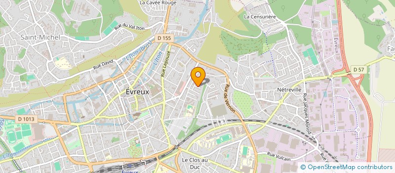 localisation de l'entreprise MONSIEUR DOMINIQUE AUBE  EVREUX