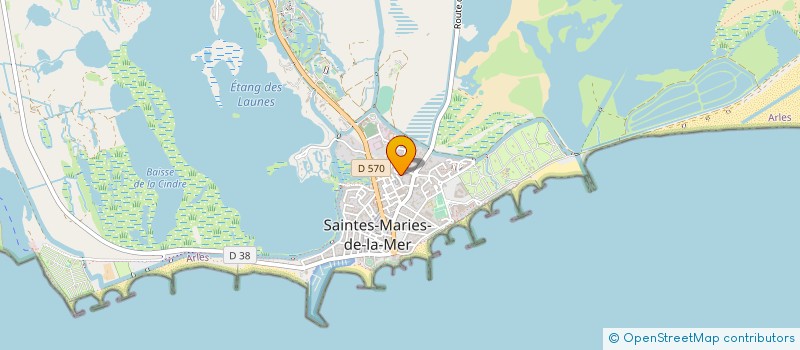 localisation de l'entreprise MONSIEUR DOMINIQUE AUBERT  LES STES MARIES DE LA MER
