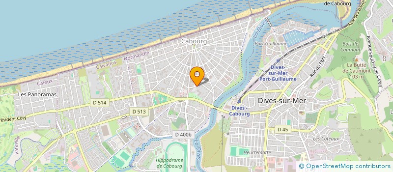 localisation de l'entreprise MONSIEUR DOMINIQUE AUBIS  CABOURG