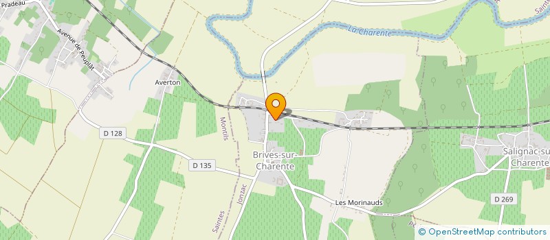 localisation de l'entreprise MONSIEUR DOMINIQUE AUBRIT  BRIVES-SUR-CHARENTE