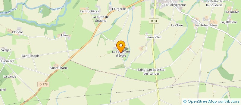 localisation de l'entreprise MONSIEUR DOMINIQUE AUFFRAY à JOUE-SUR-ERDRE