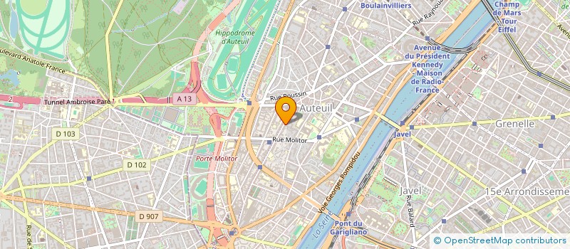 localisation de l'entreprise MONSIEUR DOMINIQUE AUGEY  PARIS