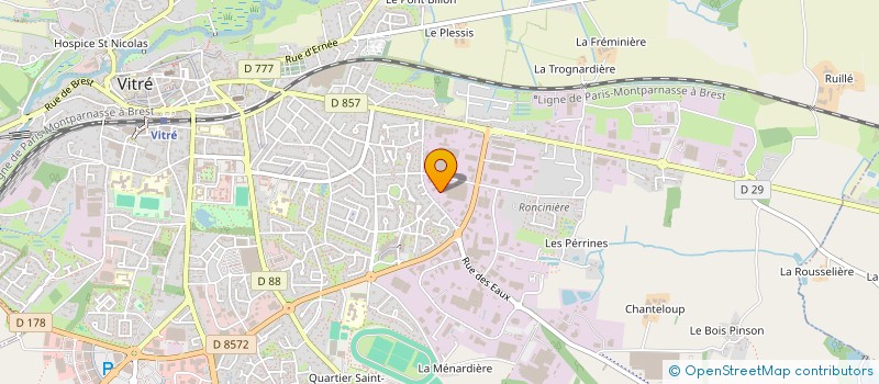 localisation de l'entreprise MONSIEUR DOMINIQUE AUPIED  VITRE