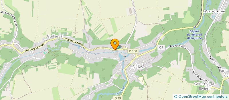 localisation de l'entreprise MONSIEUR DOMINIQUE AUROUX à SACLAS